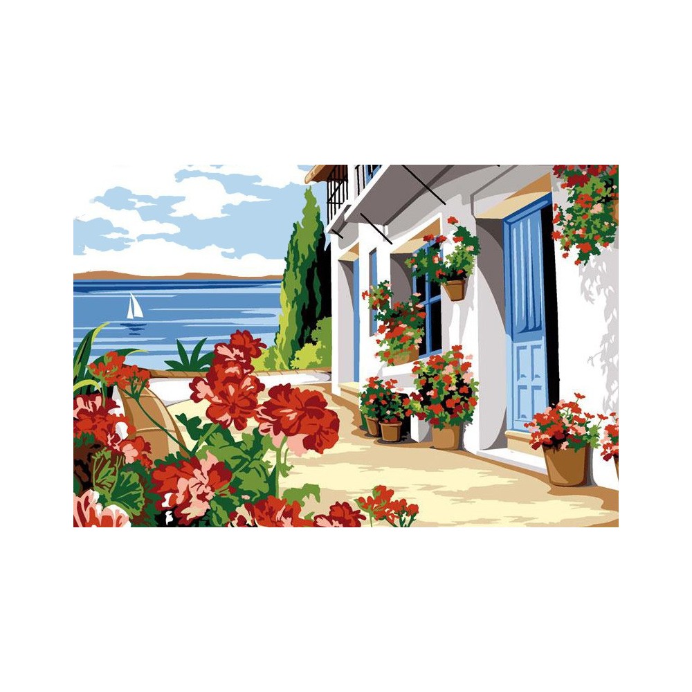 TELA SEG "Terrasse Fleurie" mezzo punto